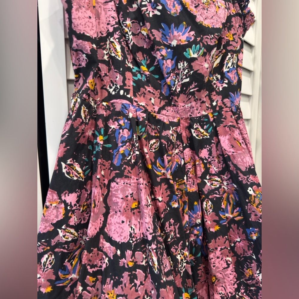 Cleobella Madeline Floral Mini Bubble Hem Dress Medium Like New - Picture 6 of 8